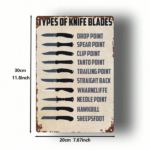CIFbuy 1PC Vintage Blade Knife Pattern 2D Flat Metal Sign 8X12 Inch Rustic Iron Wall Art Decor Retro Hanging Metal Poster For Home Bar TikTok, TikTok, Bar Self-pickup Logiopics - Image 2