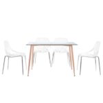 4pcs Bird's Nest Style Lounge Chair White - Image 31