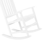 68.5*86*115CM Square Wooden Rocking Chair White - Image 12