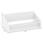 Desktop Bookshelf,Wooden Tilting Bookcase Small Desktop Bookshelf Organizer for Magazines - Image 4