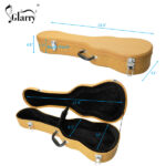 Replace 77197354 26" Top Grade Tenor Leather Ukulele Case Yellow - Image 8