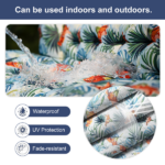 Outdoor Bench Cushion, 63 × 20 × 4 Inch, Tufted Waterproof Swing Cushion with Ties, for Patio Bench or Window Seat - Image 7