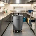 500lbs Heavy Duty Trash Can Dolly (2-Pack), Round Roller Base with 4 Lockable Wheels for 20, 32, 44, 55 Gallon Cans(Excluding trash cans) - Image 5