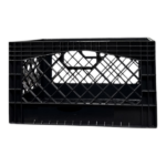 24QT 3 Pack Milk Crate Black (Shipment from Walmart) - Image 3