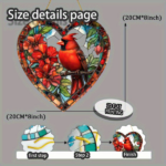 CIFbuy Rainbow Heart Window Decor Acrylic Stained Glass Suncatcher for Home Garden TikTok, temu pick-up service - Image 4