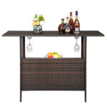 Modern Stylish And Beautiful Bar Table Brown Gradient - Image 4