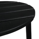 46*46*46cm Single Layer Round HDPE Side Table Black - Image 13