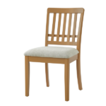 2-Piece Modern Scandinavian Dining Chairs, Curved Wood Backrest with Gray Fabric Seat, Finish for Dining Room and Apartment, Easy to Assembly -LIGHT BROWN