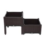 2Pcs Free Splicing Injection Planting Box Brown - Image 31