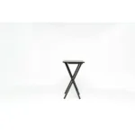 Modern Solid Wood Folding Tray Tables, Set of 2, Black (Shipment from Walmart) - Image 5