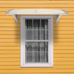 Door Awning Polycarbonate Window Canopy with White Panel and Gray Bracket for Rain and Sun Protection (Shipment from Walmart) - Image 6