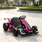 Pink 24V Electric Go Kart, 7.5 MPH, Adjustable Seat, Safe Slow Start for Kids - Image 8