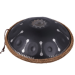 10 Notes Mandala Pattern Black Handpan Drum Decorative Steel Percussion Instrument - Image 2