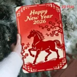 CIFbuy Happy New Year Metal Tin Sign Indoor Outdoor Weatherproof Rustic Bar Office Garage Man Cave Wall Decor (TikTok, temu pick-up service) - Image 5