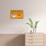 CIFbuy 1pc PVC Tin Sign "Pakete Bitte In Die, Paketbox Legen" 8x12 Inch Waterproof UV Protected, Sturdy Hard Foam Board Unframed Durable "Pakete BitikTok, "Pakete BitikTok, ted Self-enckup Logiople - Image 7