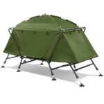 Collapsible camping tent with an integrated cot - Image 10