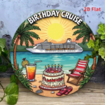 CIFbuy 2D Flat Circular Tinplate Metal Sign 7.87x7.87 Inch No-Cost Wall Art Decorative Iron Sign For Home Garage Cafe Room Decoration TikTok, TikTok, Self-pickup Logiopics - Image 11