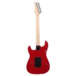 ST Stylish Electric Guitar with Black Pickguard Red - Image 6
