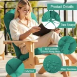 Adirondack Chair Cushion, Rocking Chair Cushion 44x19.4x4 inch, High Weather Resistant Tufted Waterproof Lounge Cushion, Sunscreen and Fade-Resistant - Image 5