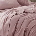 Luxury Sheet Sets Super Soft Easy Care Microfiber 3/4-Pieces Bed Sheet Set With 16-Inch Deep Pockets, Pink - Image 5
