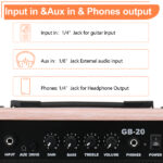 Do Not Sell on Amazon 20W GB-20 Electric Bass Guitar Amplifier Natural Color - Image 4