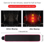 Waist Trimmer Belt Sport Workout Shaper Burner Slimming Belt W/ Phone Pocket Pink-Black (US Logistics only For USPS.TK/TMEU only For self-pickup) - Image 2