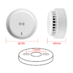 2 Pack Smoke Alarm Detector Home Fire Safety Sensor Alert Battery Included (products W/ battery US Logistics For DHL Ground/ Fedex Ground. TK/TMEU only For self-pickup, self-pickup Cannot use USPS) - Image 3