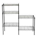 Changeable Assembly Floor Standing Carbon Steel Storage Rack Black - Image 19