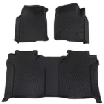 3x Floor Mats Liners Kit fit for Chevy Silverado 1500 Crew Cab 2019-2025 TPE New - Image 2
