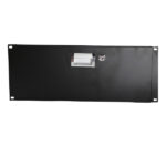 19" 4U Steel Plate DJ Drawer Equipment Cabinet with Keys Black - Image 7