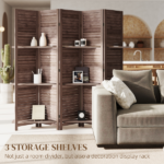 Tall Wood Privacy Screen Room Divider (No shipments on weekends) - Image 7