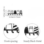 CIFbuy Top - Notch Cute Cat Decorative Hook. The 7 - Hooks Key Hook Rack That Transforms into a High - Quality Modern Wall - Mounted Coat Rack.Wall Sculptures.(TikTok/temu self-pickup orders) - Image 3
