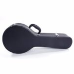 Replace 78204243 Hardshell A-Style Microgroove Pattern Leather Wood Mandolin Case Black - Image 4
