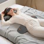 2 In 1 Massager Pillow: This ergonomic lumbar support pillow integrates vibration massage and heat therapy, delivering dual comfort to relieve back soreness caused by prolonged sitting. It features 3 adjustable massage modes and 3 heat settings for personalized relief. - Image 13