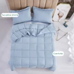 3 Piece Pre Washed Down Alternative Comforter Set with 2 Shams(TEMU&TK ) - Image 4