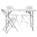 Replace 87607347 4ft Foldable Lift Patio Plastic Table White - Image 5