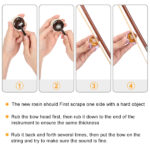Full Side 4/4 Matte Natural Color Spruce Panel Cello with Bag Bow Rosin Bridge Strings - Image 9