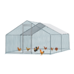 Replace 2952922 13 x 10 ft Large Metal Chicken Coop, Walk-in Poultry Cage Chicken Hen Run House with Waterproof Cover, Rabbits Cats Dogs Farm Pen for Outdoor Backyard Farm Garden