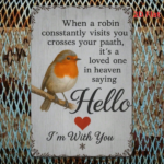 CIFbuy Retro Bird Heart Metal Plaque Sign, Funny 2D Flat Print Wall Art, Multipurpose Ornament For Home Bedroom Restaurant Decor TikTok, TikTok, Self-pickup Logiopics - Image 4