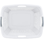 2.5 Bushel XL Plastic Laundry Basket, White, 2 Pack (Shipment from Walmart) - Image 4
