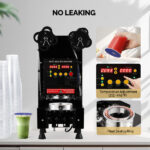 Cup Sealing Machine, Full Automatic Cup Sealer Machine 88/89/90/95mm, Electric Boba Cup Sealing Machine 500-600 Cups/H with LCD Control Panel for Bubble Milk Tea - Image 6