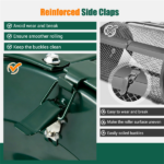 27"×16" Lawn Fertilizer Spreader with Diamond Mesh Clump-Free Garden Compost Spreader - Image 7