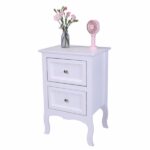 Oid Code 48714449/34800355 2pcs Country Style Two-Tier Night Tables Large Size White - Image 22