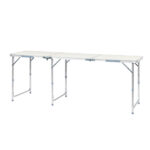 180 x 60 x 70cm Aluminum Alloy Folding Table White - Image 22