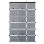 12-Tier Portable 72 Pair Shoe Rack Organizer 36 Grids Tower Shelf Storage Cabinet Stand Expandable for Heels, Boots, Slippers, Black - Image 12