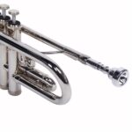 Nickelplated Drop B Adjustable Trumpet Gloves Set Silver - Image 7