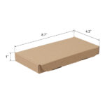 50pcs 8.7 "x 4.3" x 1 "(22x11x2.5cm) thickness 1.8mm aircraft box corrugated cardboard box kraft paper color - Image 6