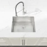 Stainless Steel Kitchen Sink, 23″x19″ Single Bowl, Undermount Handmade Sink in Dark Gray, with US Standard Drain and Hook[Unable ship on weekends, TK/TEMU only for pickup, only TX10643 warehouse supports GOFO] - Image 4