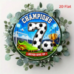 CIFbuy 1pc 7.87x7.87in Champions Soccer Number 7 Metal Aluminum, "" pc 7.87x, Champions Soccer Number 7 Metal Aluminum Tin Plaque TikTok, TikTok, teemu Self-pickup Logiaqics - Image 8