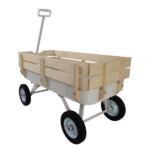 Outdoor carriage, all terrains, wooden railings, solid tires, garden carriage,Load-bearing capacity: 176LBS - Image 14